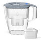 Dafi Mila Led, filter pitcher, steel, 3 l + Unimax filter, 1 piece