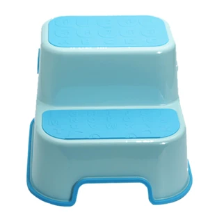 Siège de toilette antidérapant à 2 marches, bleu, Bebe Royal