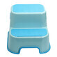 Asiento de inodoro antideslizante de 2 pelda&#241;os, Azul, Bebe Royal