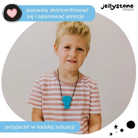 Jellystone Designs, Anti-Stress-Anhänger, Roboter, blau, ab 3 Jahren, 1 Stück