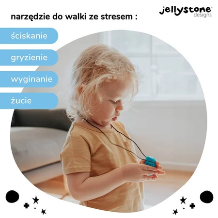 Jellystone Designs, Anti-Stress-Anhänger, Roboter, blau, ab 3 Jahren, 1 Stück