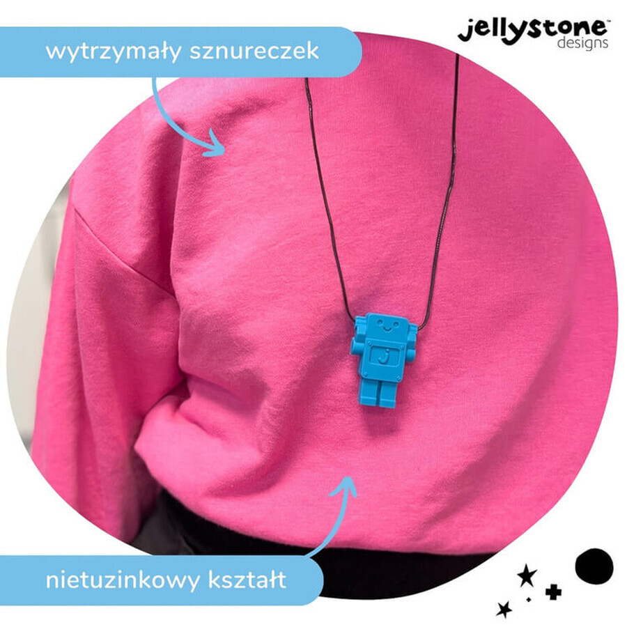 Jellystone Designs, anti-stress pendant, robot, blue, from 3 years, 1 piece