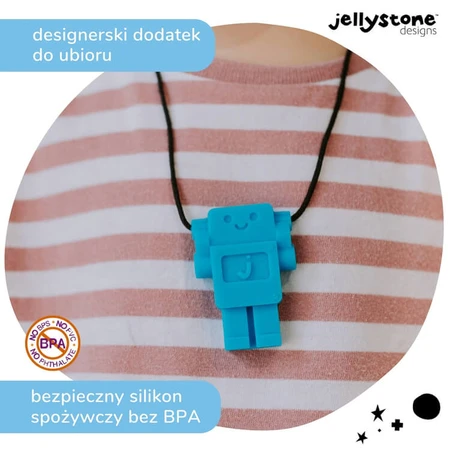 Jellystone Designs, Anti-Stress-Anhänger, Roboter, blau, ab 3 Jahren, 1 Stück