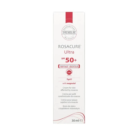Synchroline Rosacure Ultra, Gesichtscreme mit SPF 50+ Schutz, 30 ml