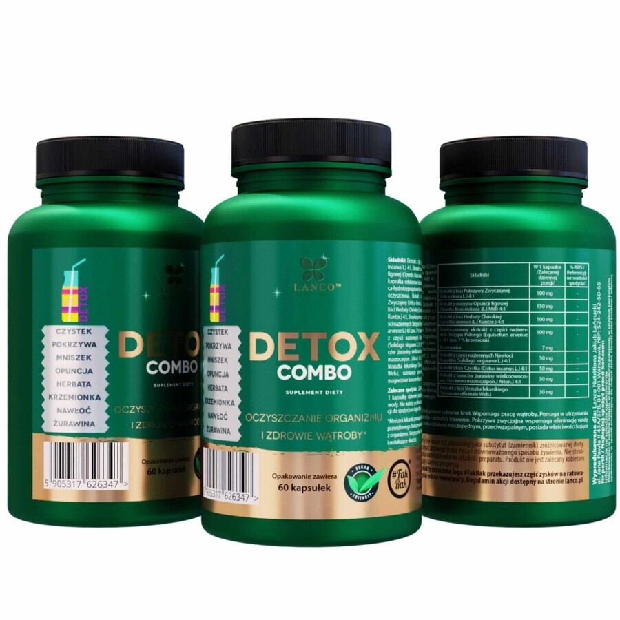 Lanco Nutritions Detox Combo, 60 capsules
