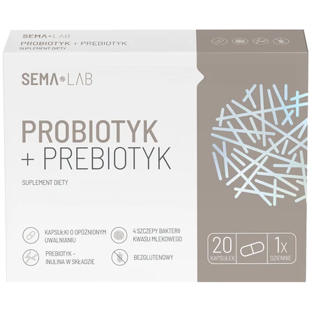 SEMA Lab Probiotikum + Präbiotikum, 20 Kapseln