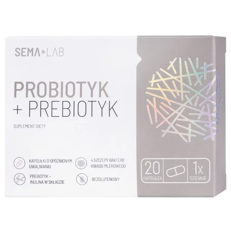 SEMA Lab Probiotikum + Präbiotikum, 20 Kapseln