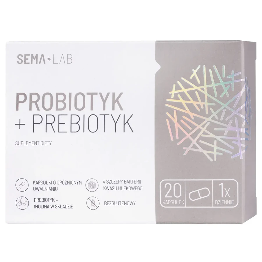 SEMA Lab Probiotikum + Präbiotikum, 20 Kapseln