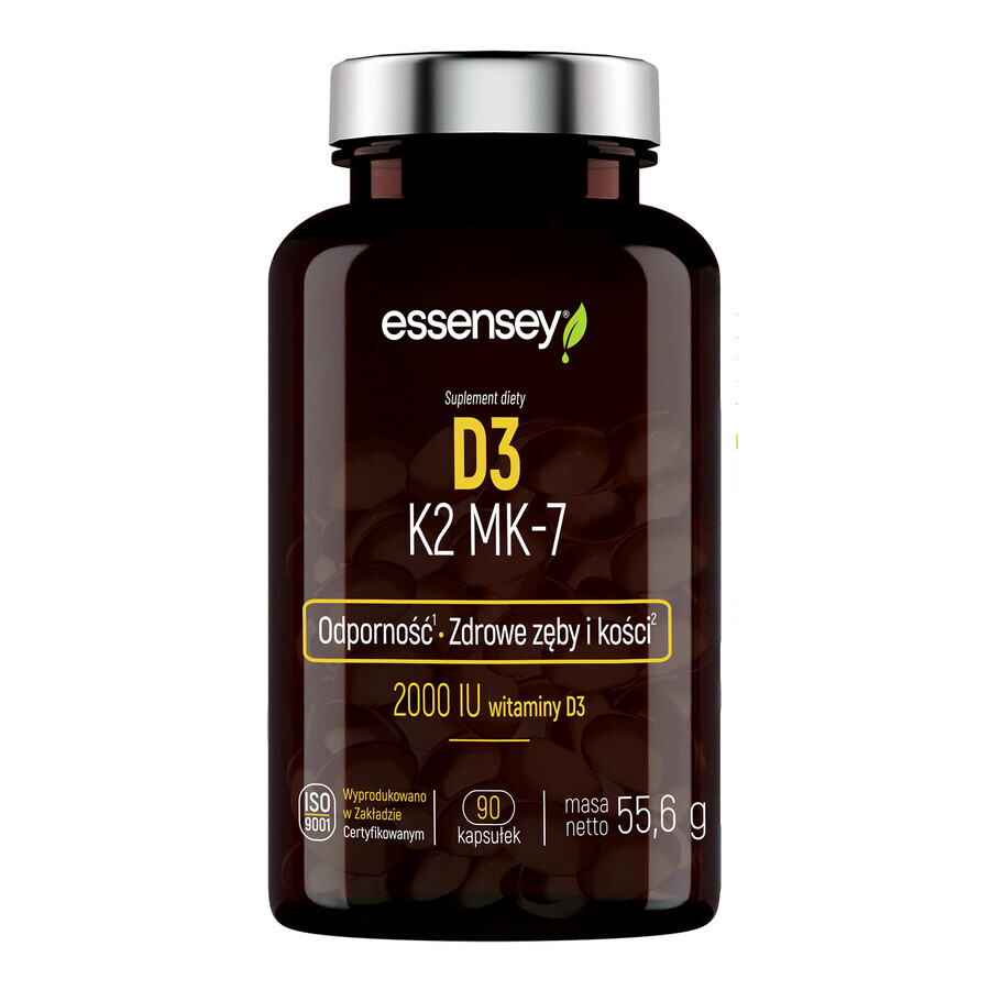 Essensey D3 K2 MK7, 90 gélules