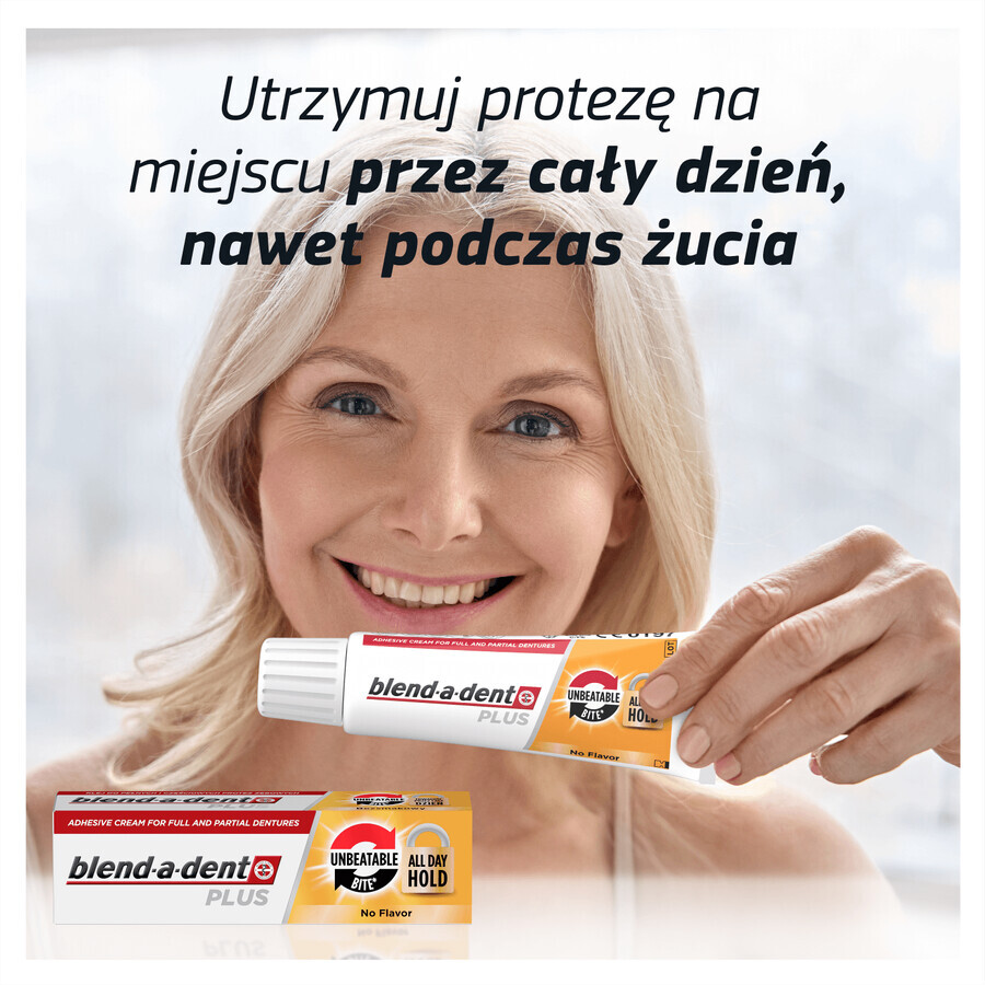 Blend-a-denr Plus, kunstgebitlijm in crème, onovertroffen fixatie, 40 ml