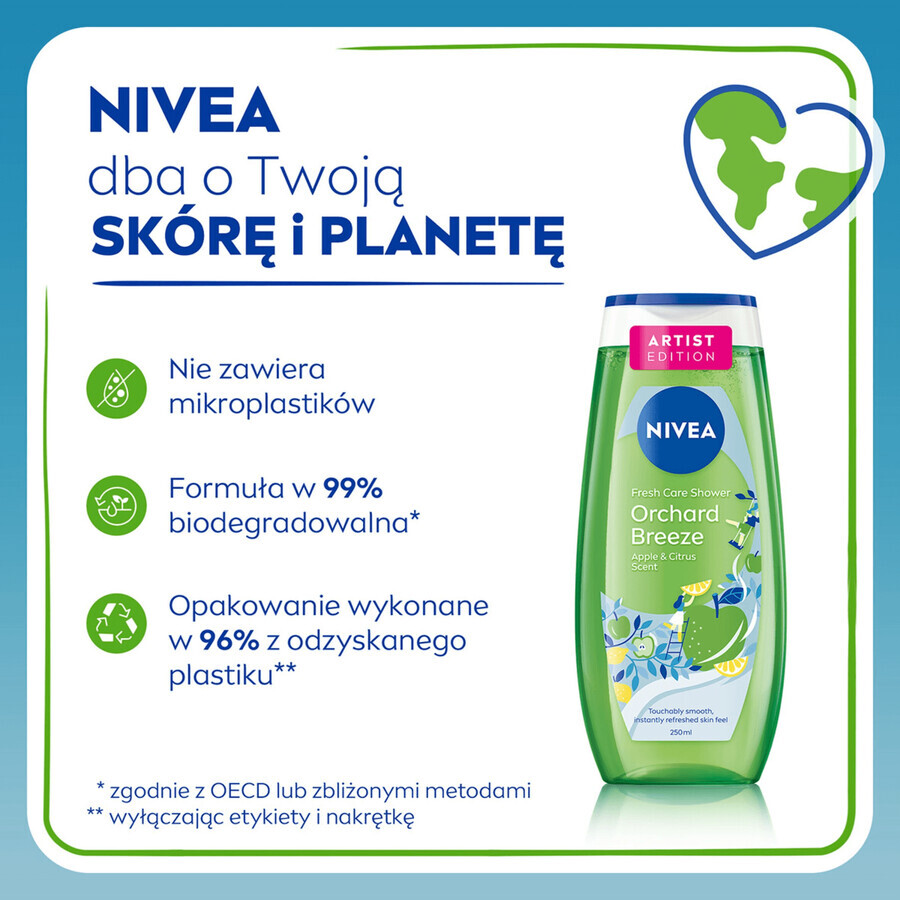 Nivea, Gel douche, Orchard Breeze, 250 ml