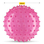 4Fizjo, balle de rééducation à pointes, 20 cm, rose, 1 pièce 4Fizjo, balle de rééducation à pointes, 20 cm, rose, 1 pièce