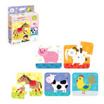 CzuCzu Animali impilabili, puzzle per bambini, da 2 anni, 20 elementi CzuCzu Animali impilabili, puzzle per bambini, da 2 anni, 20 elementi