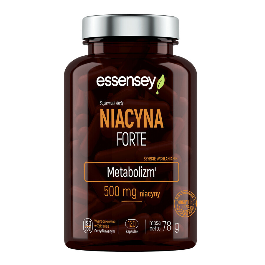 Essensey Niacine Forte, 120 capsules