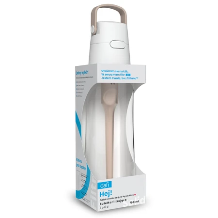 Dafi Solid, filterfles, cappuccino, 0,7 l + waterfilter, 1 stuk