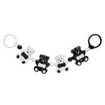 AKUKU, kinderwagen rammelaar, teddybeer, zwart/wit, 1 stuk AKUKU, kinderwagen rammelaar, teddybeer, zwart/wit, 1 stuk