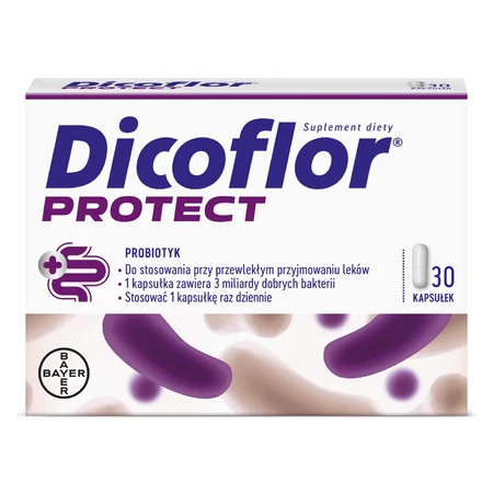 Dicoflor Protect (antes Dicoflor 3), para niños a partir de 3 años y adultos, 30 cápsulas