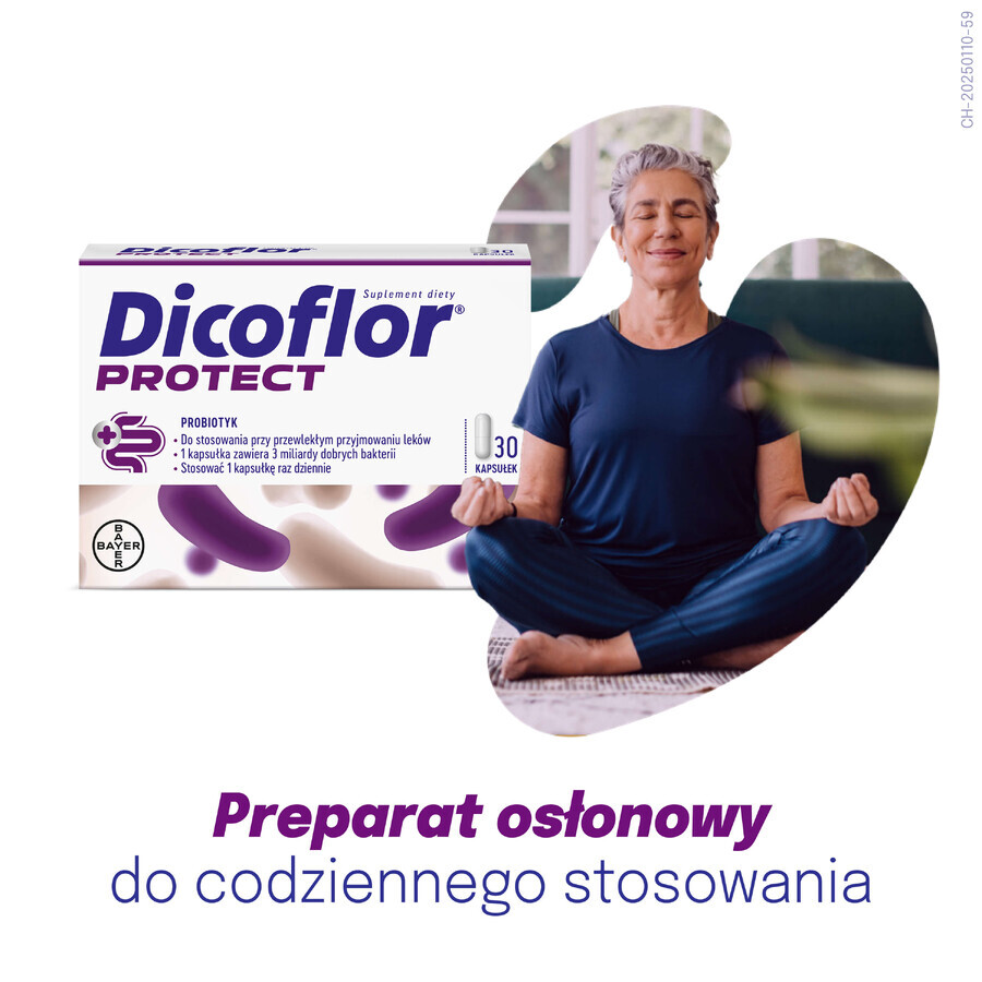Dicoflor Protect (anciennement Dicoflor 3), pour les enfants à partir de 3 ans et les adultes, 30 gélules