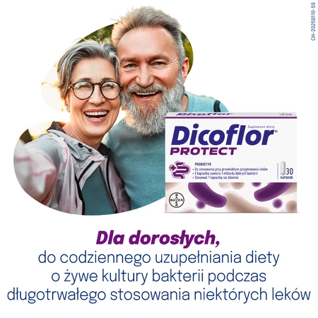Dicoflor Protect (antes Dicoflor 3), para niños a partir de 3 años y adultos, 30 cápsulas