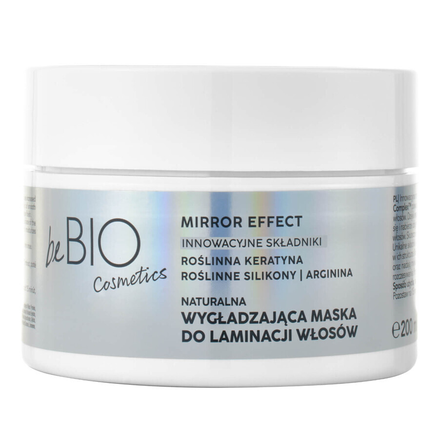 BeBIO Cosmetics Baby Hair Complex Set effetto specchio, maschera laminante per capelli, 200 ml + maschera di argilla detergente per il cuoio capelluto, 100 ml + massaggio per il cuoio capelluto, 100 ml