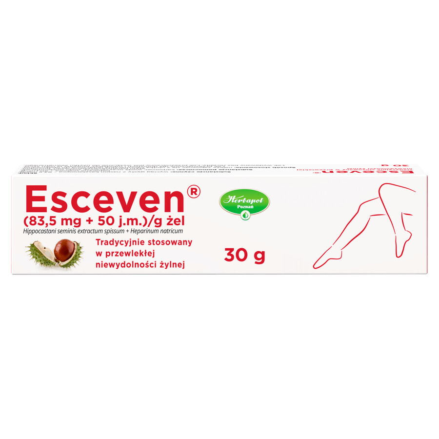 Esceven (83,5 mg + 50 UI)/g, gel, 30 g