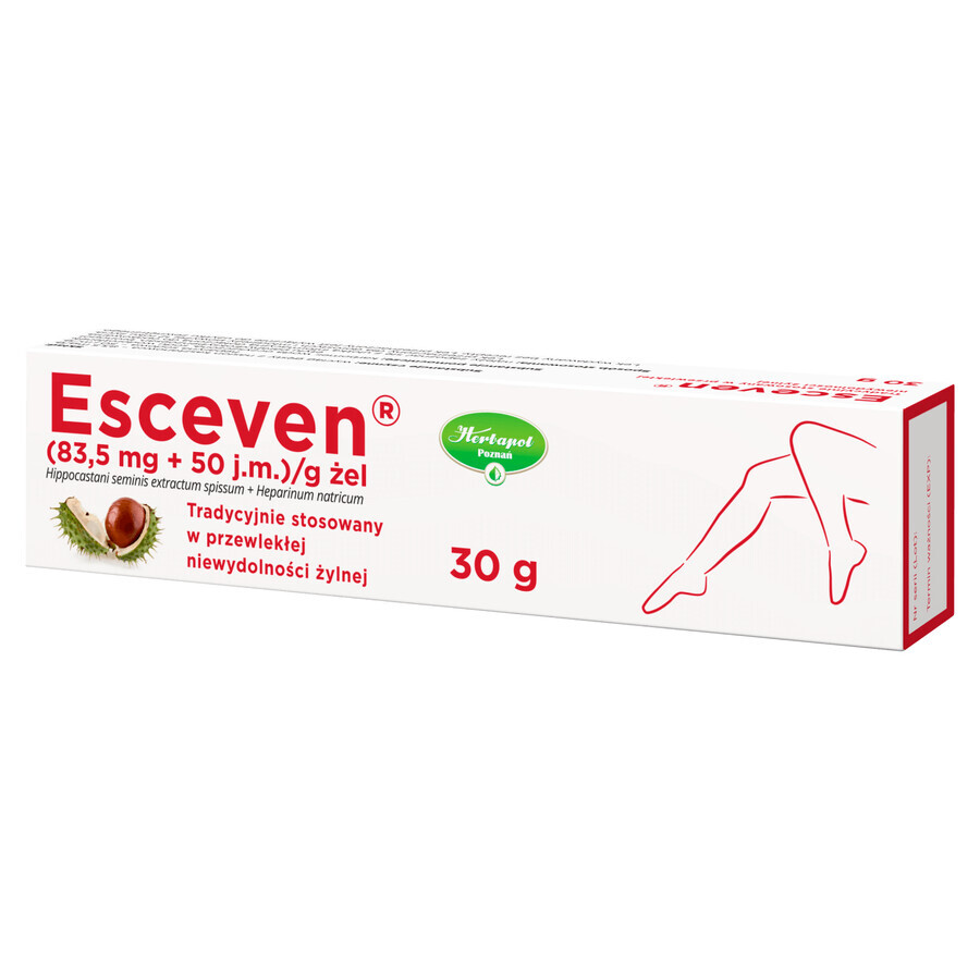 Esceven (83,5 mg + 50 UI)/g, gel, 30 g