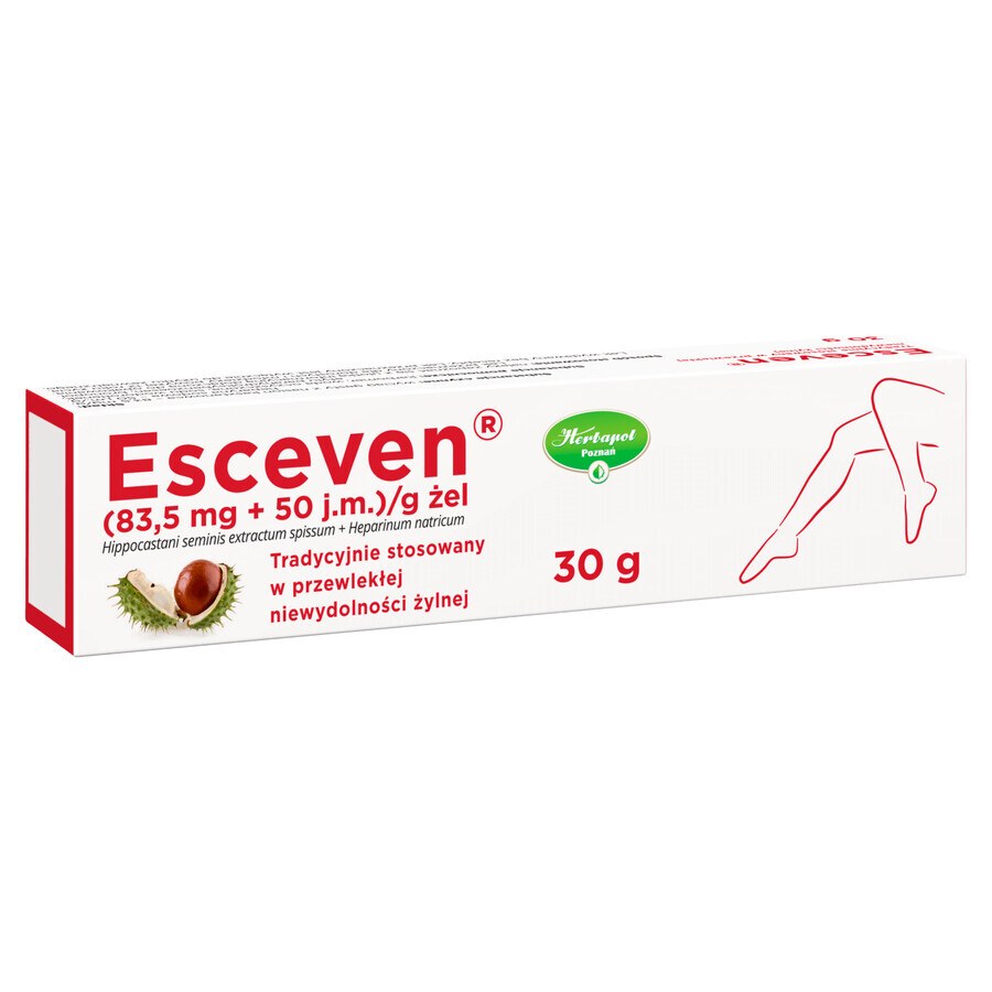 Esceven (83,5 mg + 50 UI)/g, gel, 30 g