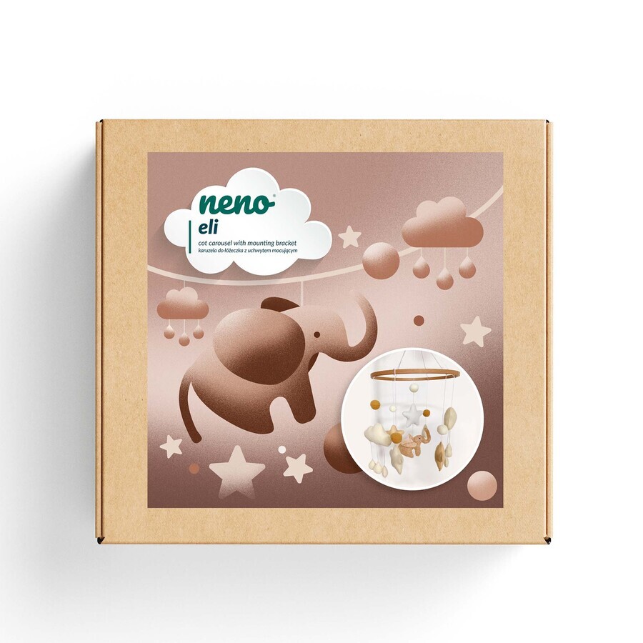 Neno Eli, crib carousel with mounting bracket, 1 piece