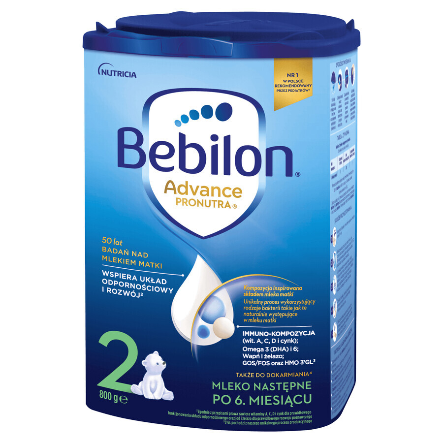 Bebilon Advance Pronutra 2, lapte de continuare, peste 6 luni, 2 x 800 g