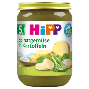 Bio-Gemüsepüree mit Spinat und Kartoffeln, 190 g, Hipp