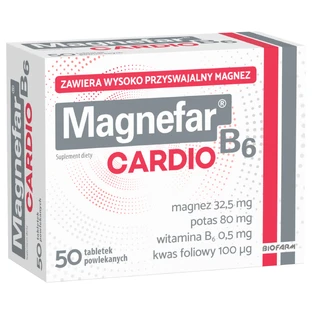 Magnefar B6 Cardio, 50 comprimidos