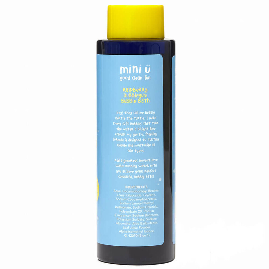 Mini U, natural bubble bath, bubble gum, for children, 250 ml