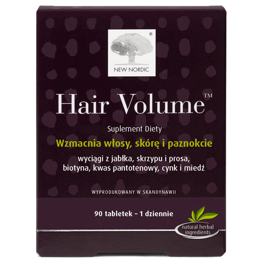 Neu Nordic Hair Volume, 90 Tabletten + Gratisflasche für die Hausapotheke