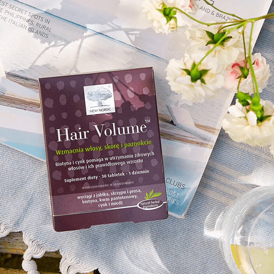Neu Nordic Hair Volume, 90 Tabletten + Gratisflasche für die Hausapotheke