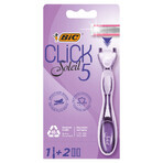 BIC Click 5 Soleil, damesscheermes, 5-mesjes, handvat + 2 navullingen BIC Click 5 Soleil, damesscheermes, 5-mesjes, handvat + 2 navullingen