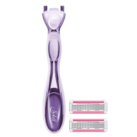 BIC Click 5 Soleil, maquinilla de afeitar femenina, 5 hojas, mango + 2 recambios