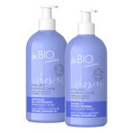 Set beBIO Cosmetics Hyaluro bioHydration, gel de duș natural, hidratant și calmant, 2 x 350 ml