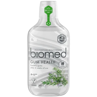 Biomed Well Gum, bain de bouche, menthe et herbes, 500 ml