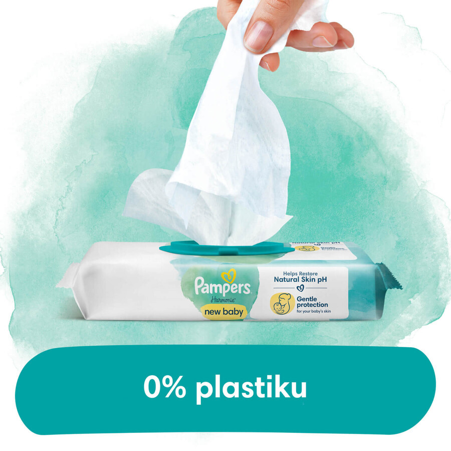 Pampers Harmonie New Baby, lingettes humides, 18 x 46 pièces EMBALLAGE DEFECTUEUX