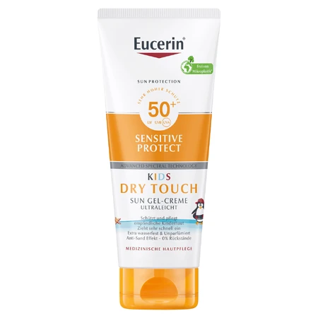 Eucerin Sun Protection Sensitive Protect gel-crema para niños, FPS 50+, 200 ml