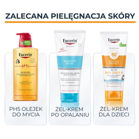 Eucerin Sun Protection Sensitive Protect gel-crema para niños, FPS 50+, 200 ml
