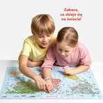 CzuCzu Puzzle esploratori Mappa del mondo, puzzle per bambini, da 7 anni, 300 elementi