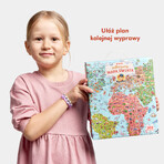 CzuCzu Puzzle esploratori Mappa del mondo, puzzle per bambini, da 7 anni, 300 elementi