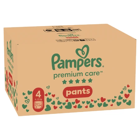 Pampers Premium Care Pants, diapers, size 4, 9-15 kg, 114 pieces DECREASED PACKING