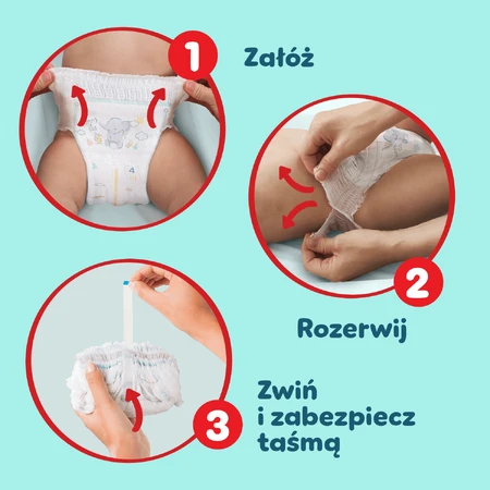 Pampers Premium Care Pants, diapers, size 4, 9-15 kg, 114 pieces DECREASED PACKING