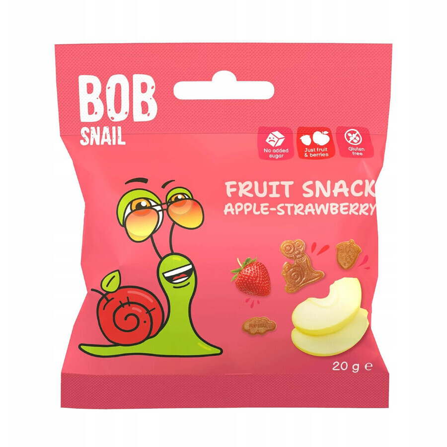 Bob Snail Fruit Jelly, apple, strawberry, 20 g