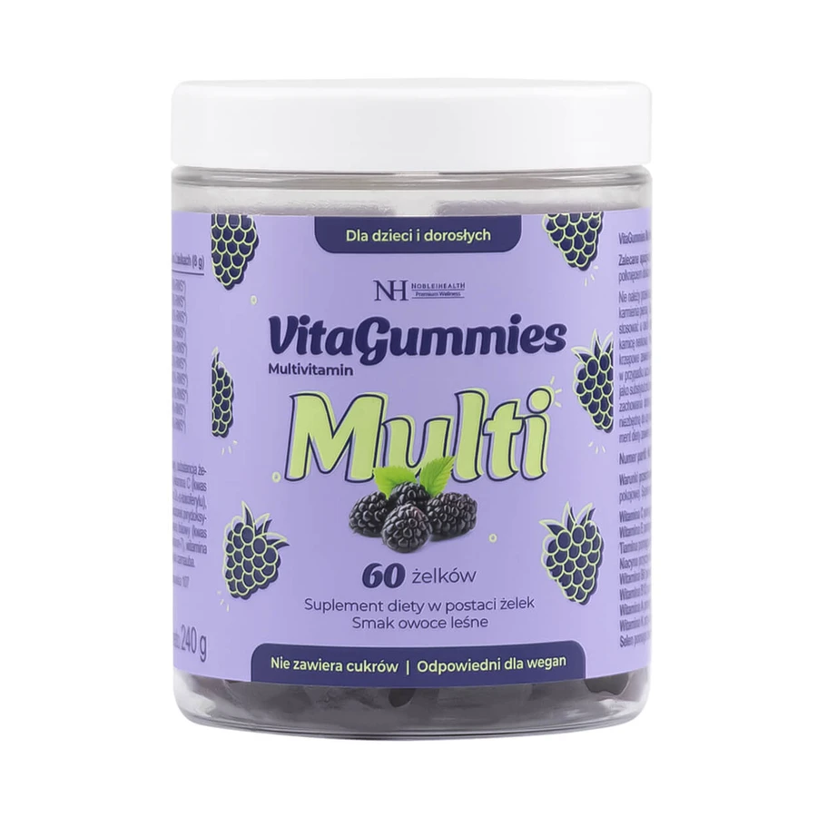 Noble Health VitaGummies Multivitaminas, sabor frutas del bosque, 60 unidades