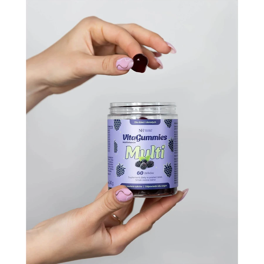 Noble Health VitaGummies Multivitaminas, sabor frutas del bosque, 60 unidades