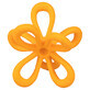Dumel GiliGums, soothing teether, Flower, orange, from 3 months, 1 piece.