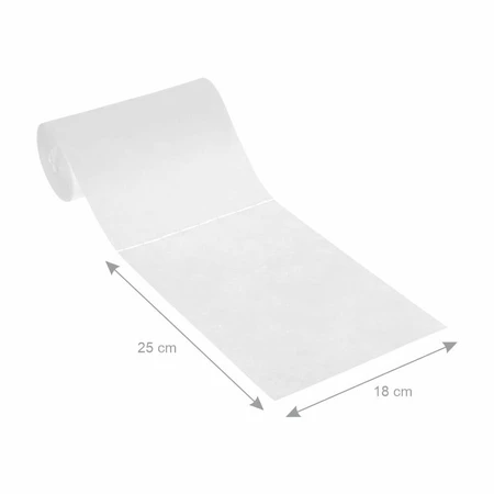 AKUKU, serviettes jetables en bambou pour bébés et enfants, 18 x 25 cm, en rouleau, 100 pièces